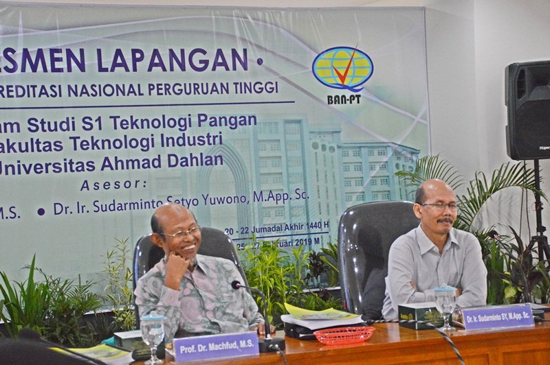 Visitasi Akreditasi Teknologi Pangan Universitas Ahmad Dahlan